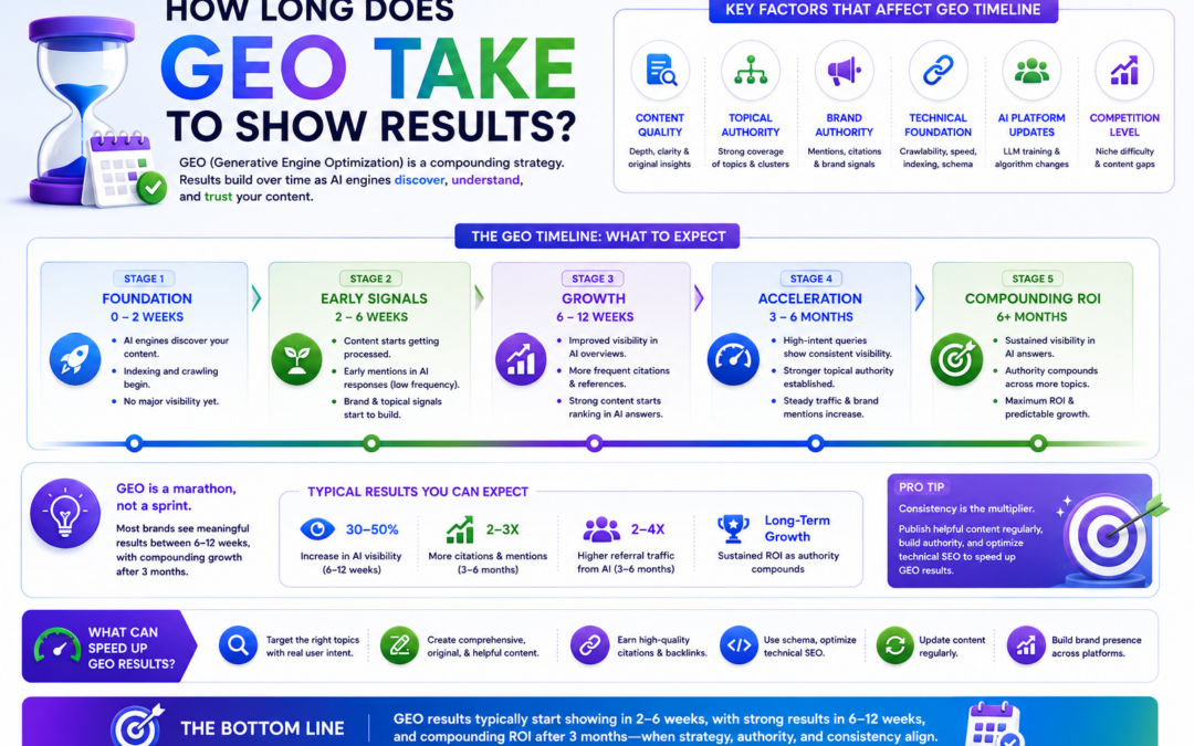 How long does GEO take to show results?