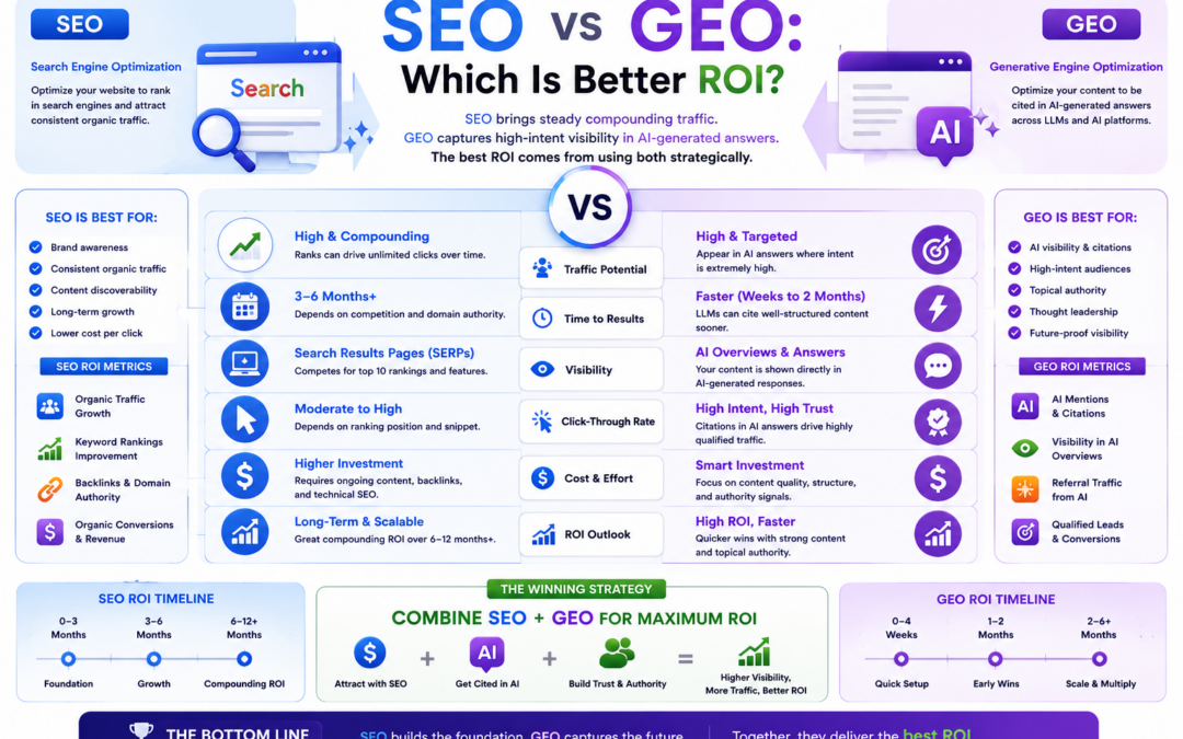 SEO vs GEO: which is better ROI?