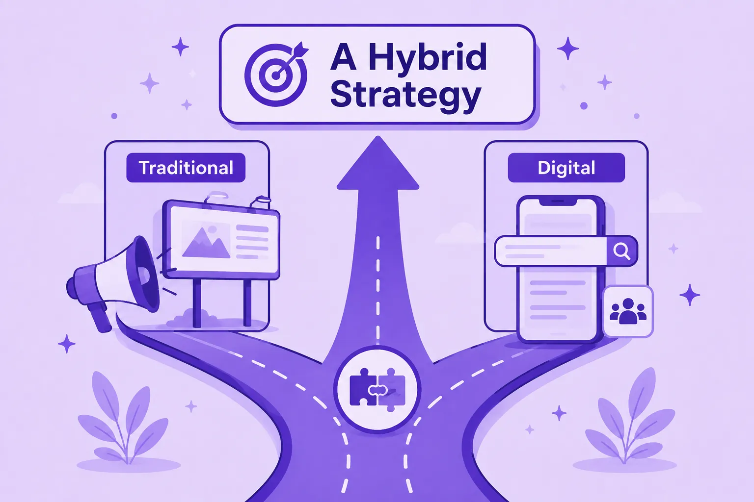Combining traditional and digital marketing into a hybrid strategy