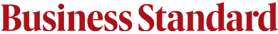 Business Standard logo in red serif font serving as the brand masthead