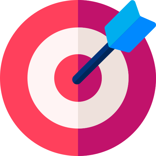 target | UnoSearch Colorful target with a blue dart hitting the bullseye symbolizing precise aiming