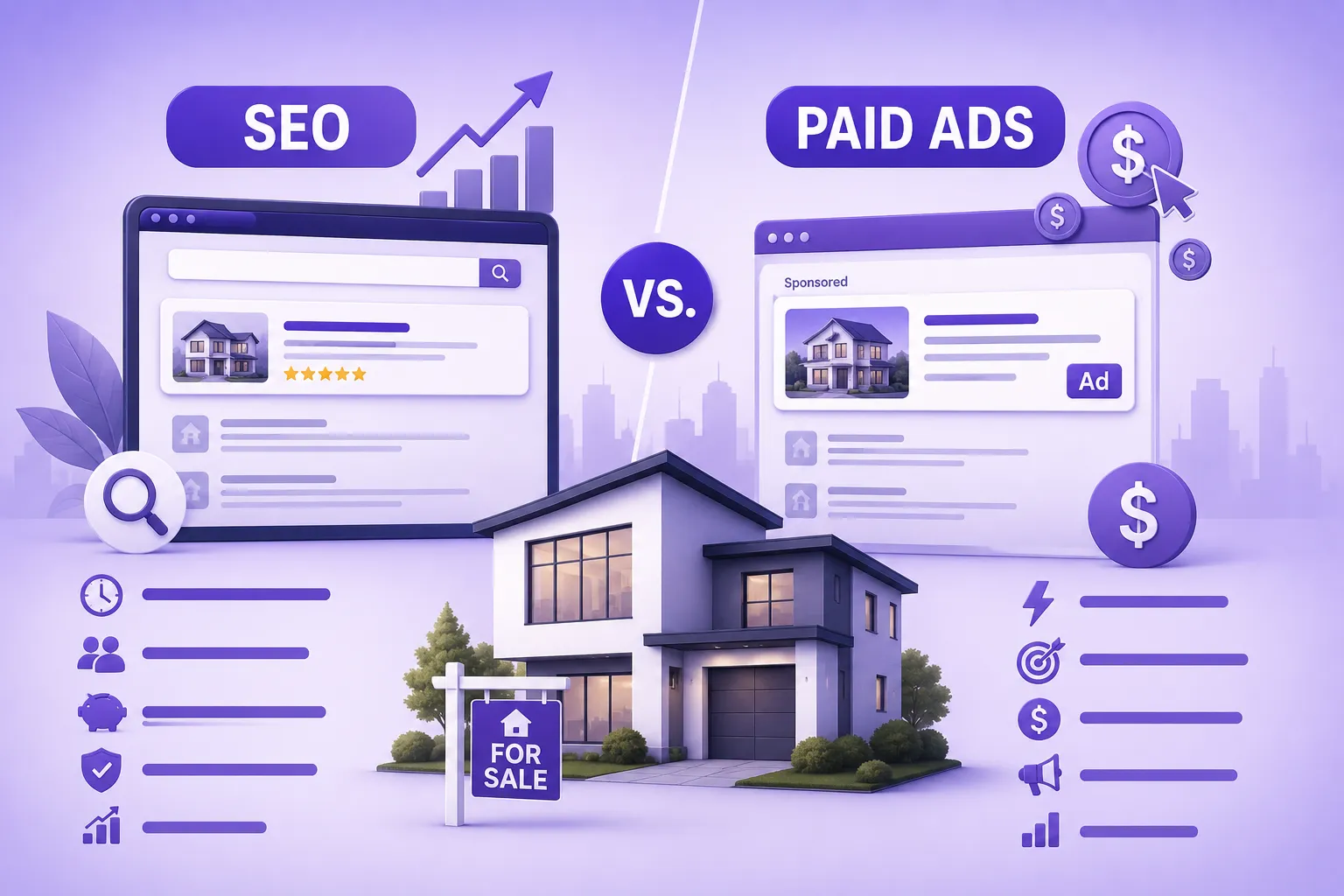 SEO vs Paid Ads for real estate