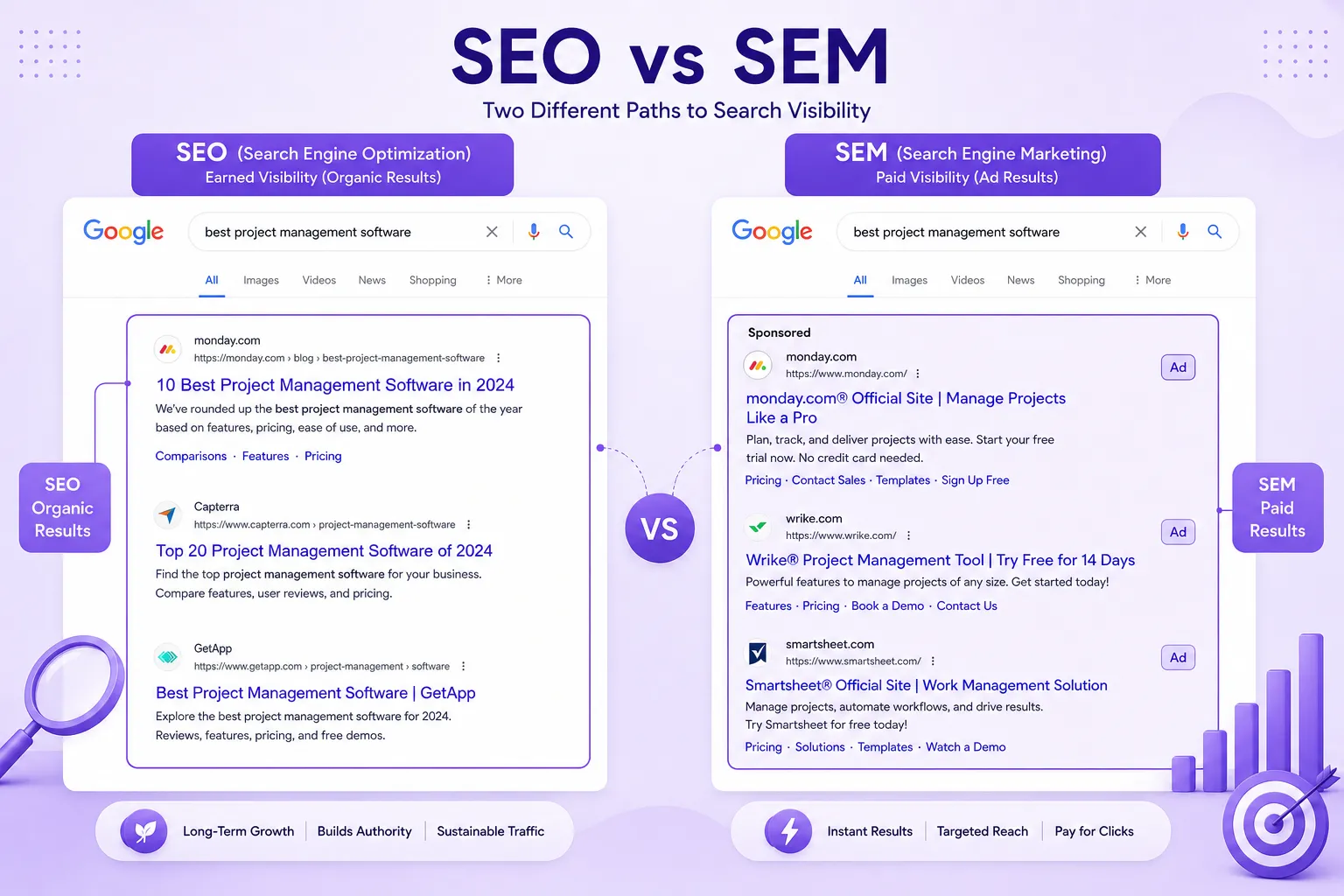 SEO vs SEM