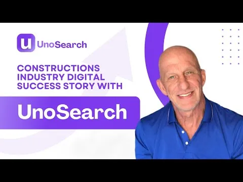 imgi77hqdefault | UnoSearch UnoSearch thumbnail with branding headline about a construction industry success story and a smiling man in a blue polo on the right